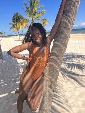 Black Woman Swimsuit - Image 2