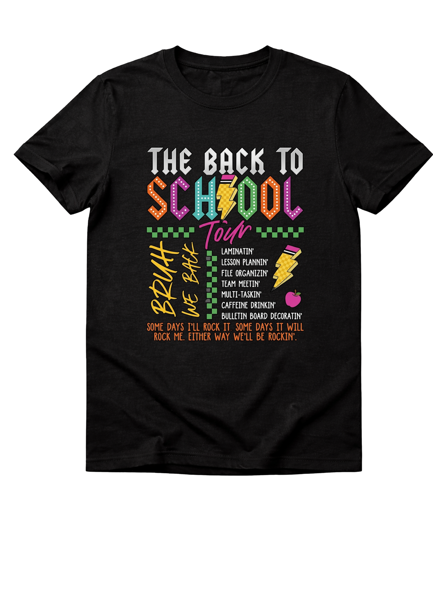๐ Back-To-School Teacher Graphic Tee Bundle (Set of 3) - Image 2