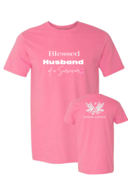 "Blessed Husband of a Survivor" Breast Cancer Awareness Tee