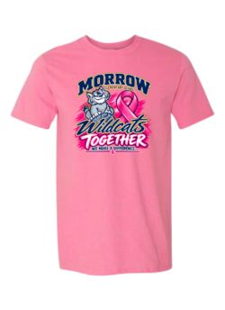 Morrow Elementary School "Wildcats Together" Breast Cancer Awareness Spirit Tee